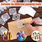 60PCS Mini Mandala Stencils Set – 2x2 Inch Reusable PET Mandala Dotting Templates for Rock Painting, Wood, Fabric, Canvas & DIY Craft Projects